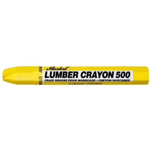 Picture of BOX12  MARKAL LUMBERWAX CRAYON YELLOW 500