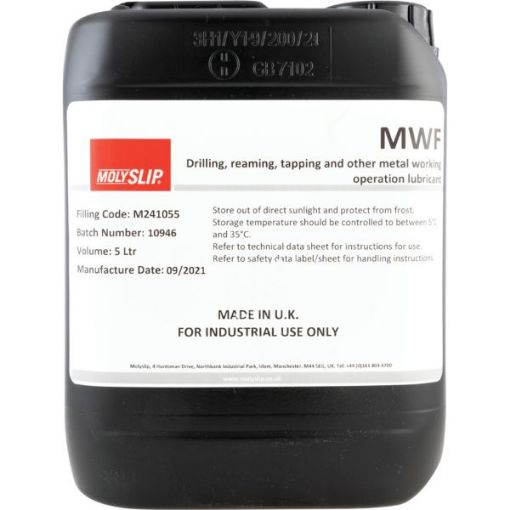 Picture of MOLYSLIP 5LTRS MWF METALWORK FLUID