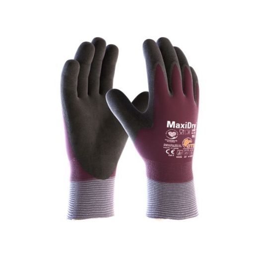 Picture of PAIR MAXIDRY GLOVES F.C. (K/W PURPLE) SIZE 10