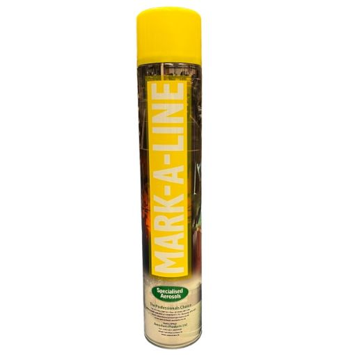 Picture of SA-MARK-A-LINE YELLOW SPRAY PAINT  XF 750ML